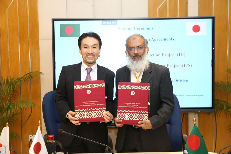 যমুনা রেলসেতু নির্মাণ প্রকল্প ও চট্টগ্রাম পয়ঃনিষ্কাশন ব্যবস্থা উন্নয়ন প্রকল্পে জাইকার ঋণচুক্তি সই